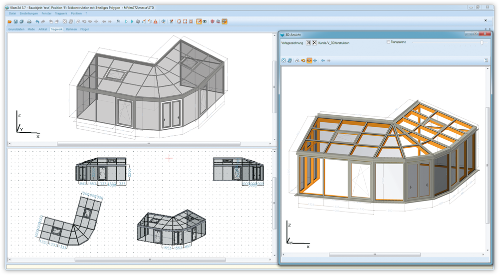 Screenshot - Klaes 3D Software - Wintergarten