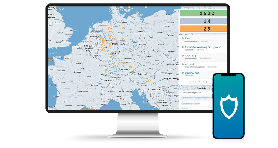 training support web presentation it security mockup